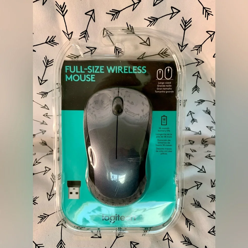 Logitech NWT Full Size Wireless Mouse